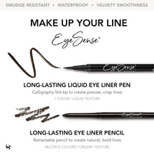 Load image into Gallery viewer, BLACK LONG-LASTING LIQUID FELT-TIP EYE LINER PEN - EyeSense
